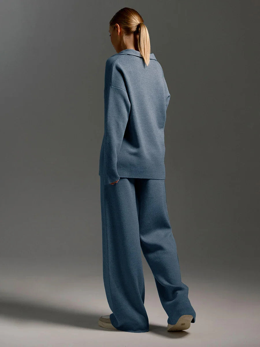 Lounge Set in Ribbed Knit Two-Piece