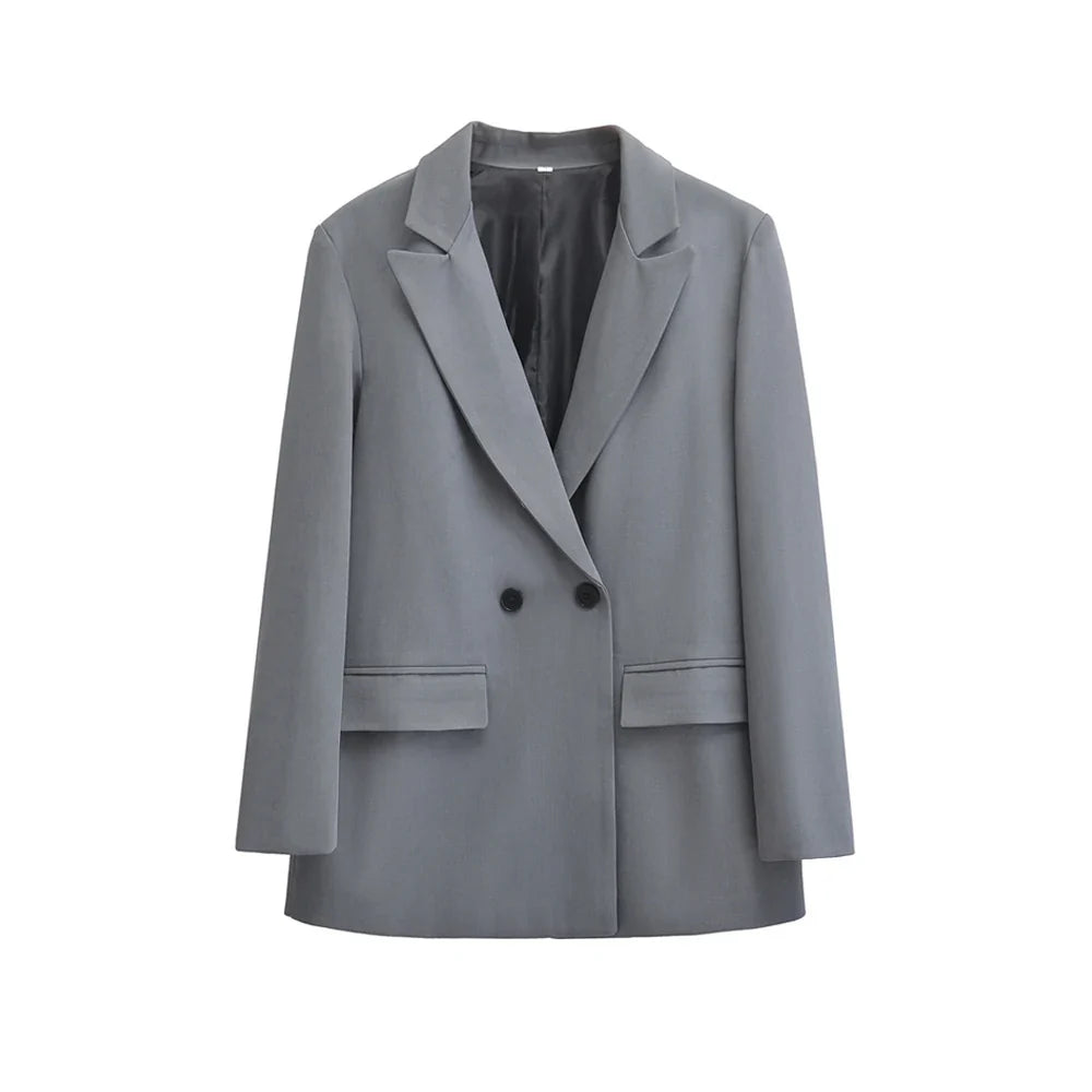 Élisa / Women’s Double-Breasted Tailored Blazer with Notched Lapel