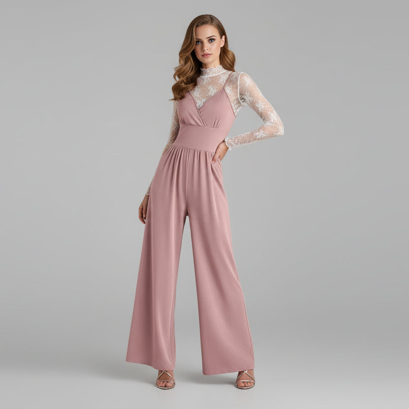 Solange / Womenâs Two-Piece Jumpsuit Set