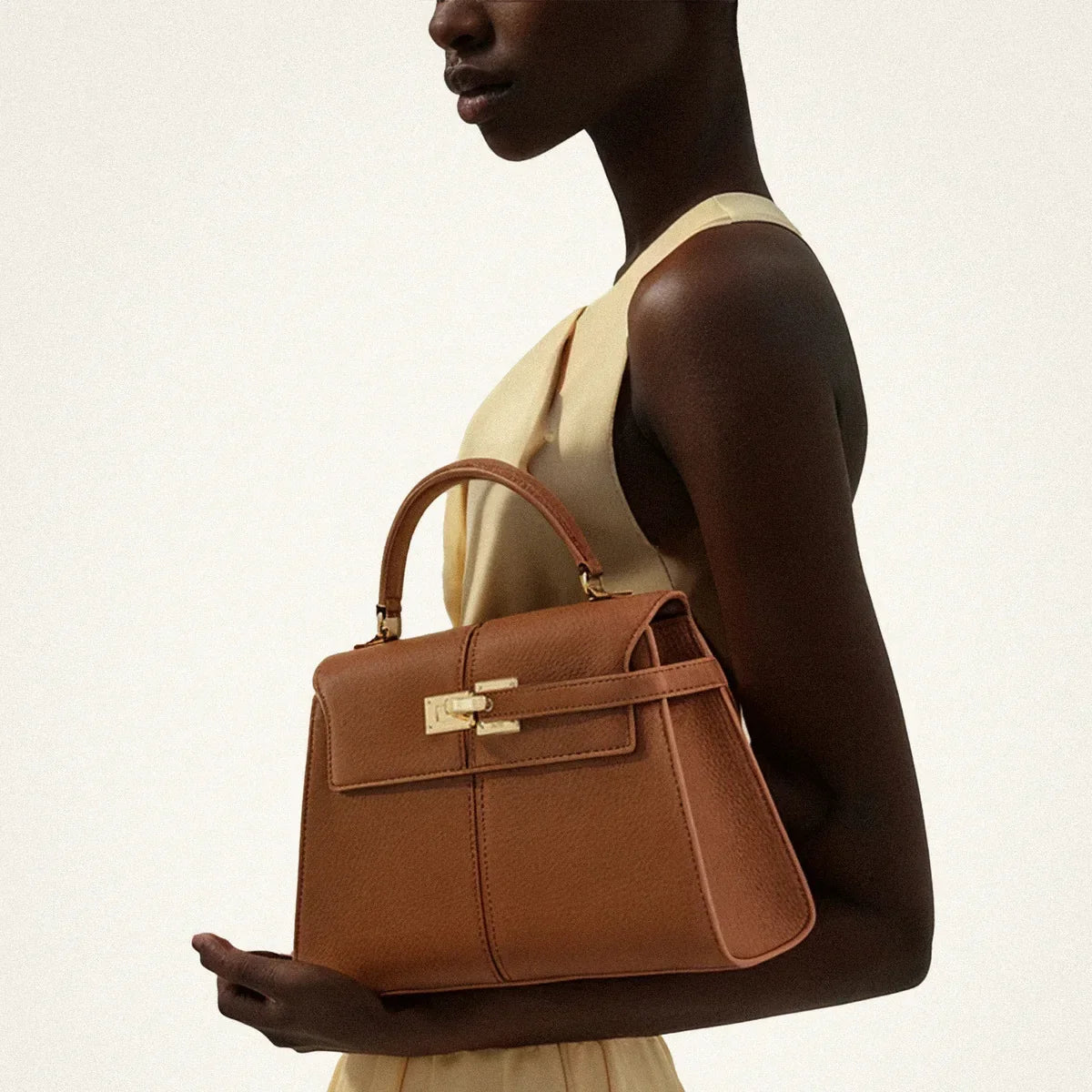 Solène / Women’s Vintage Leather Crossbody Handbag