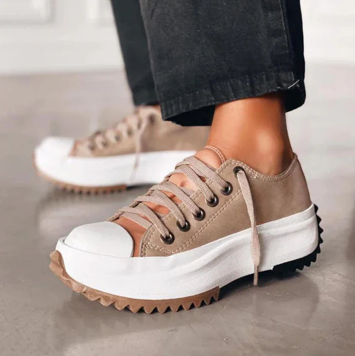 Sneakers Women's Canvas Fabric Platform Sole
