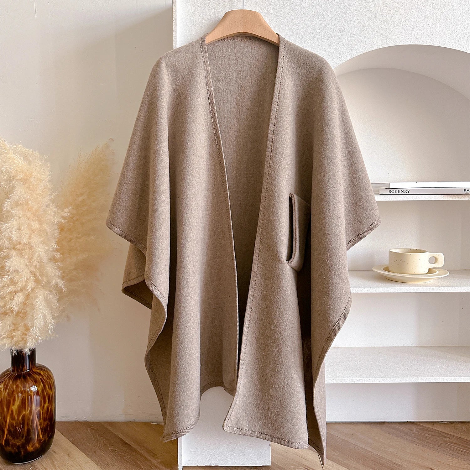 Éliane / Women’s Wool-Blend Wrap Coat