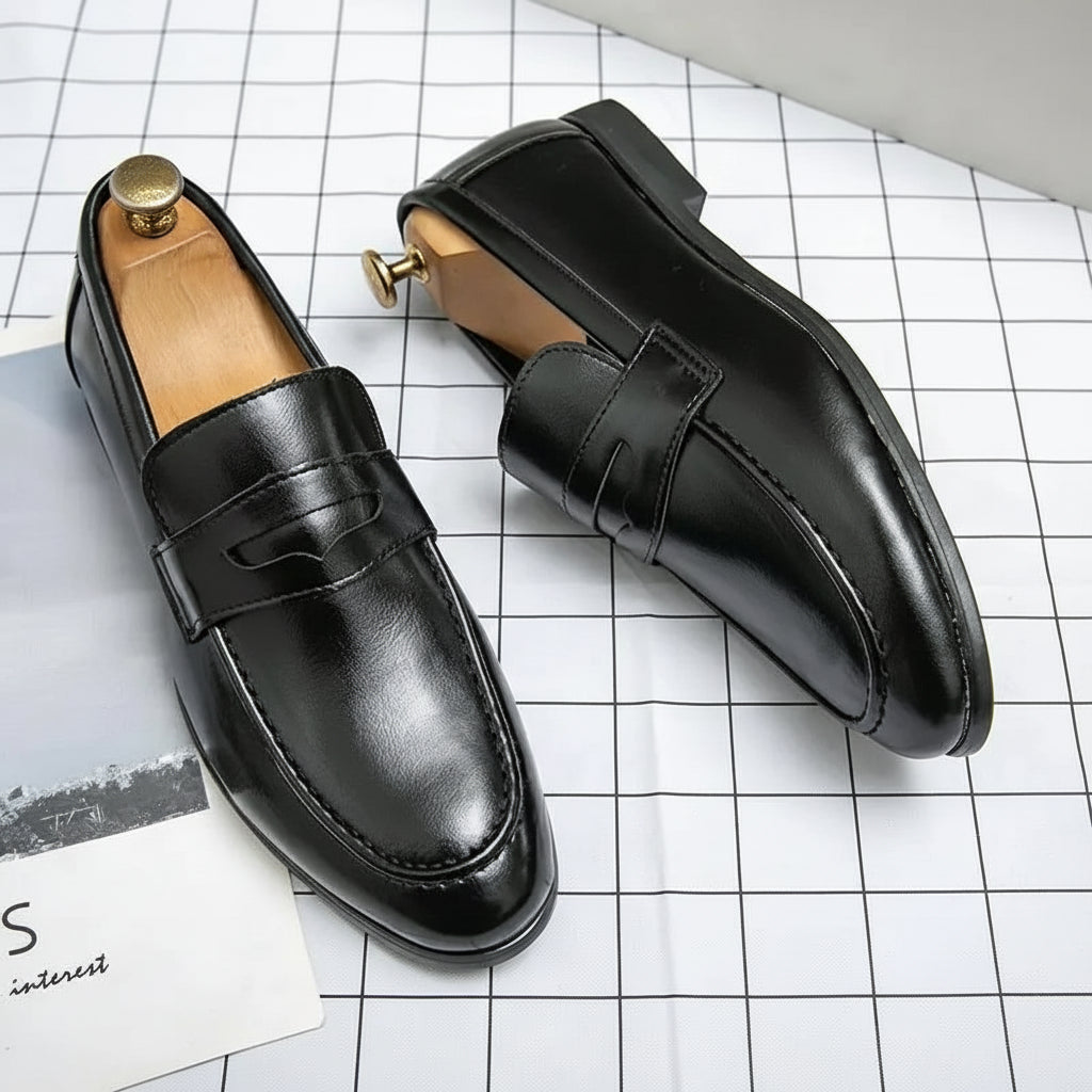 Bastien / Menâs Faux Leather Loafers Low