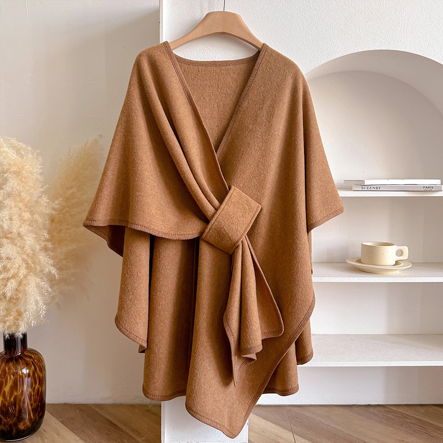 Ăliane / Womenâs Wool-Blend Wrap Coat