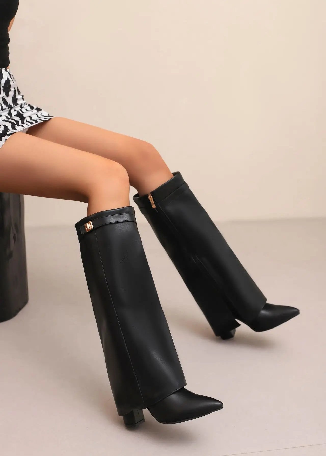 Camille / Womenâs Fold-Over Boots
