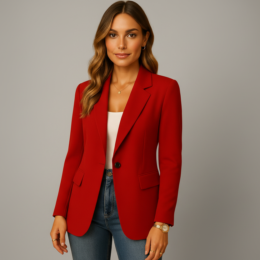 Tailored Blazer with Fitted Cut for Smart and Casual Wear