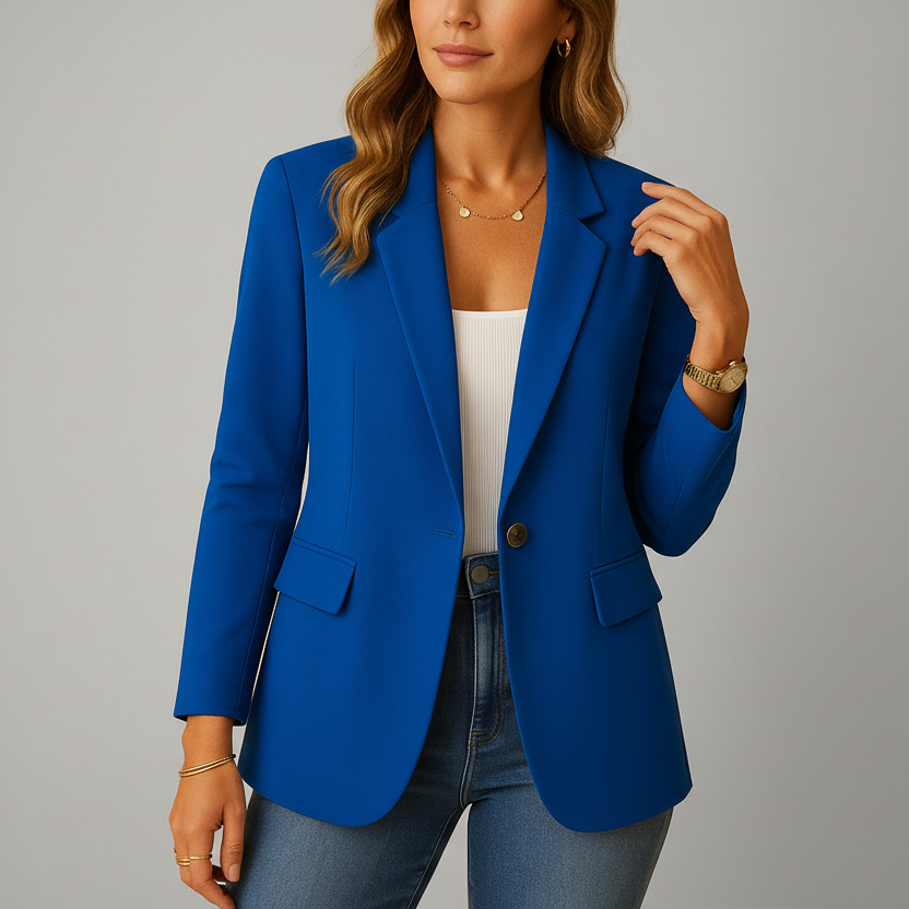 Tailored Blazer with Fitted Cut for Smart and Casual Wear
