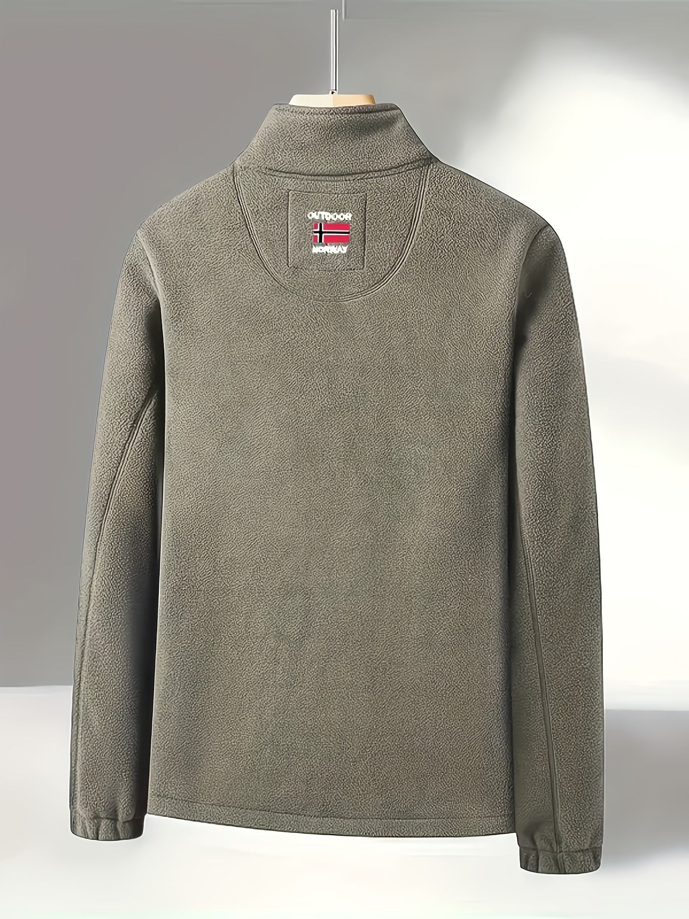 Julius / Men’s Fleece Zip Jacket with High Collar