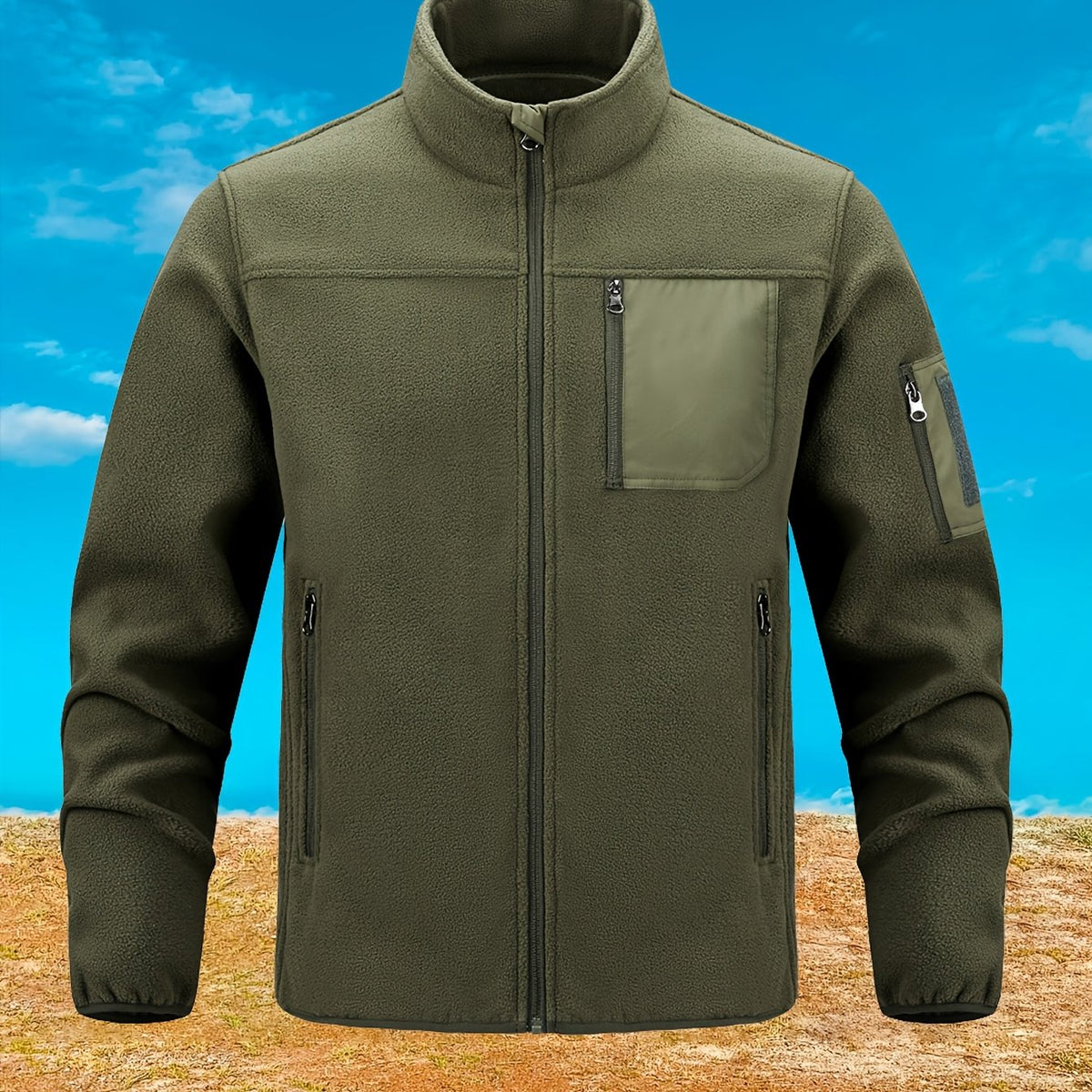 Dashiell | Men's Full-Zip Outdoor Jacket with Stand Collar - image 10