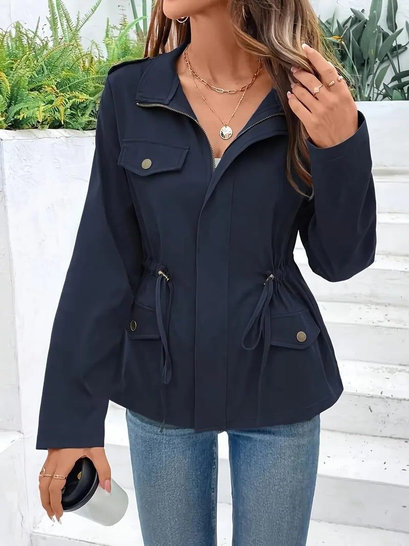 Molly | Women's Hooded Utility Raincoat with Deep Pockets