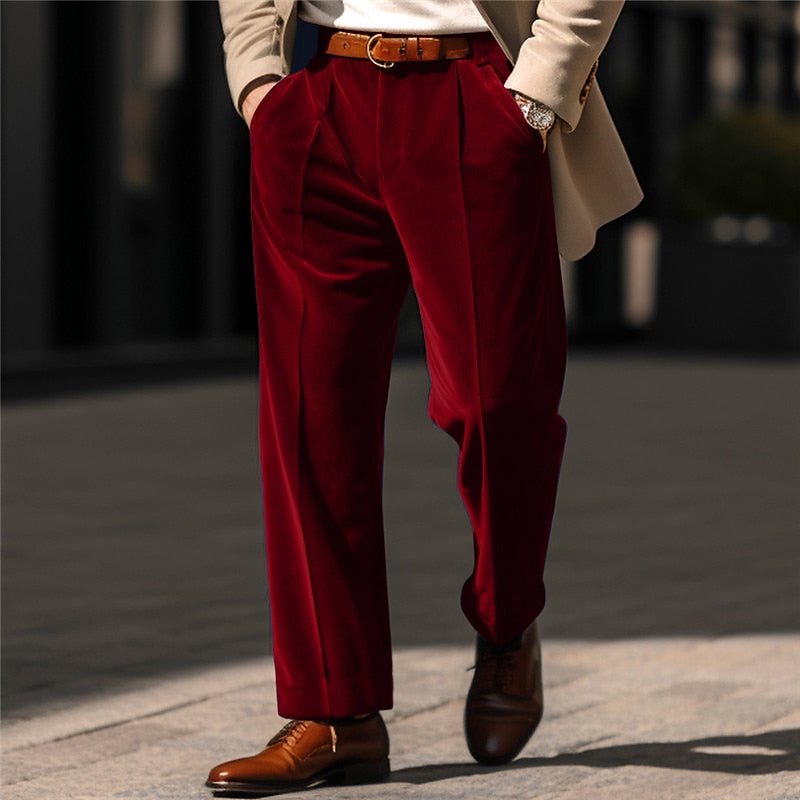 Gareth | Men's Tailored Pleated Trousers
