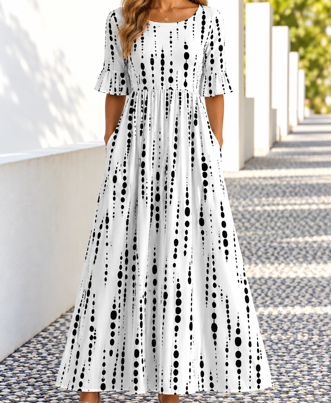 Ophelia | Women's Printed Floral Midi Dress