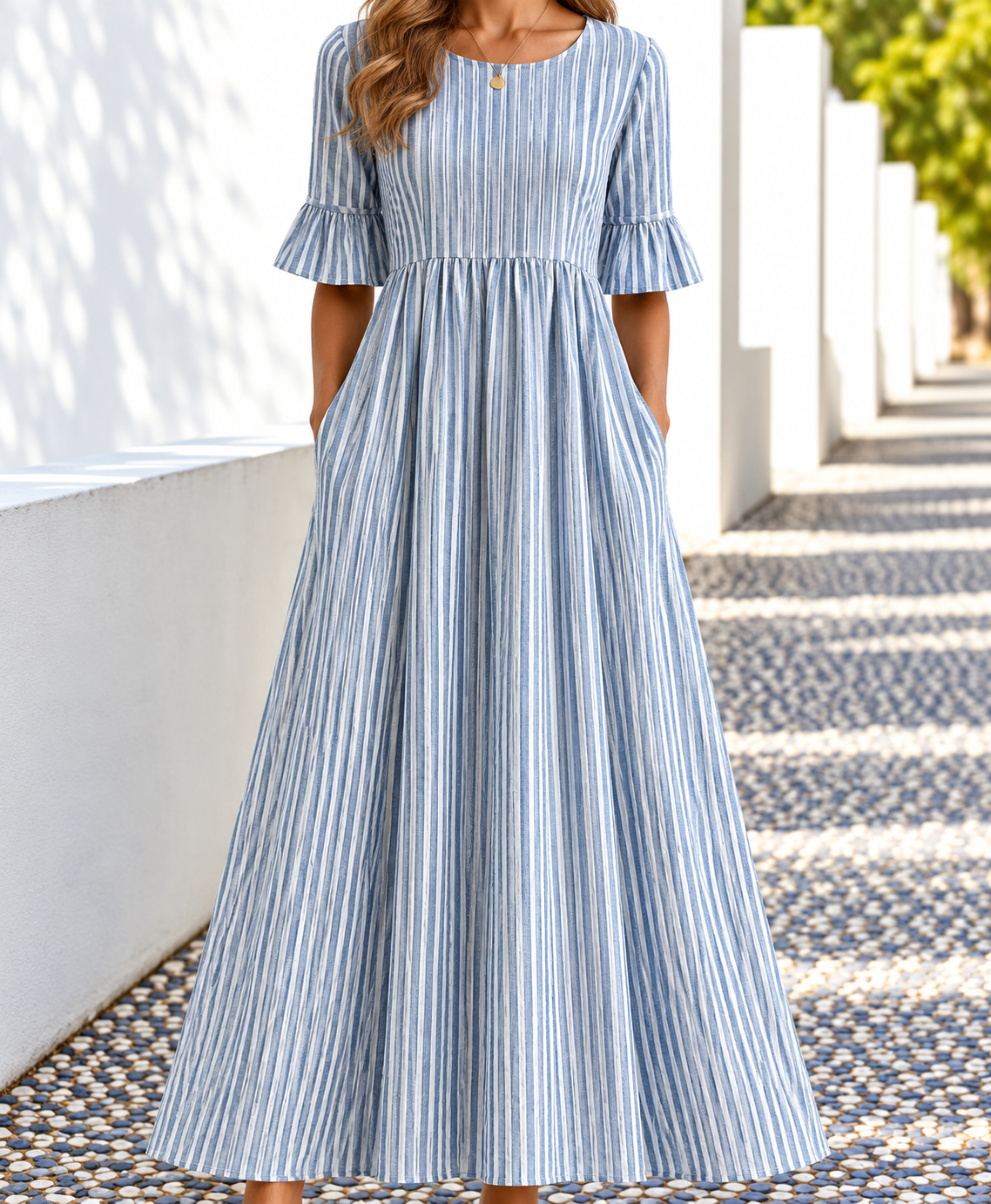 Ophelia | Women's Printed Floral Midi Dress