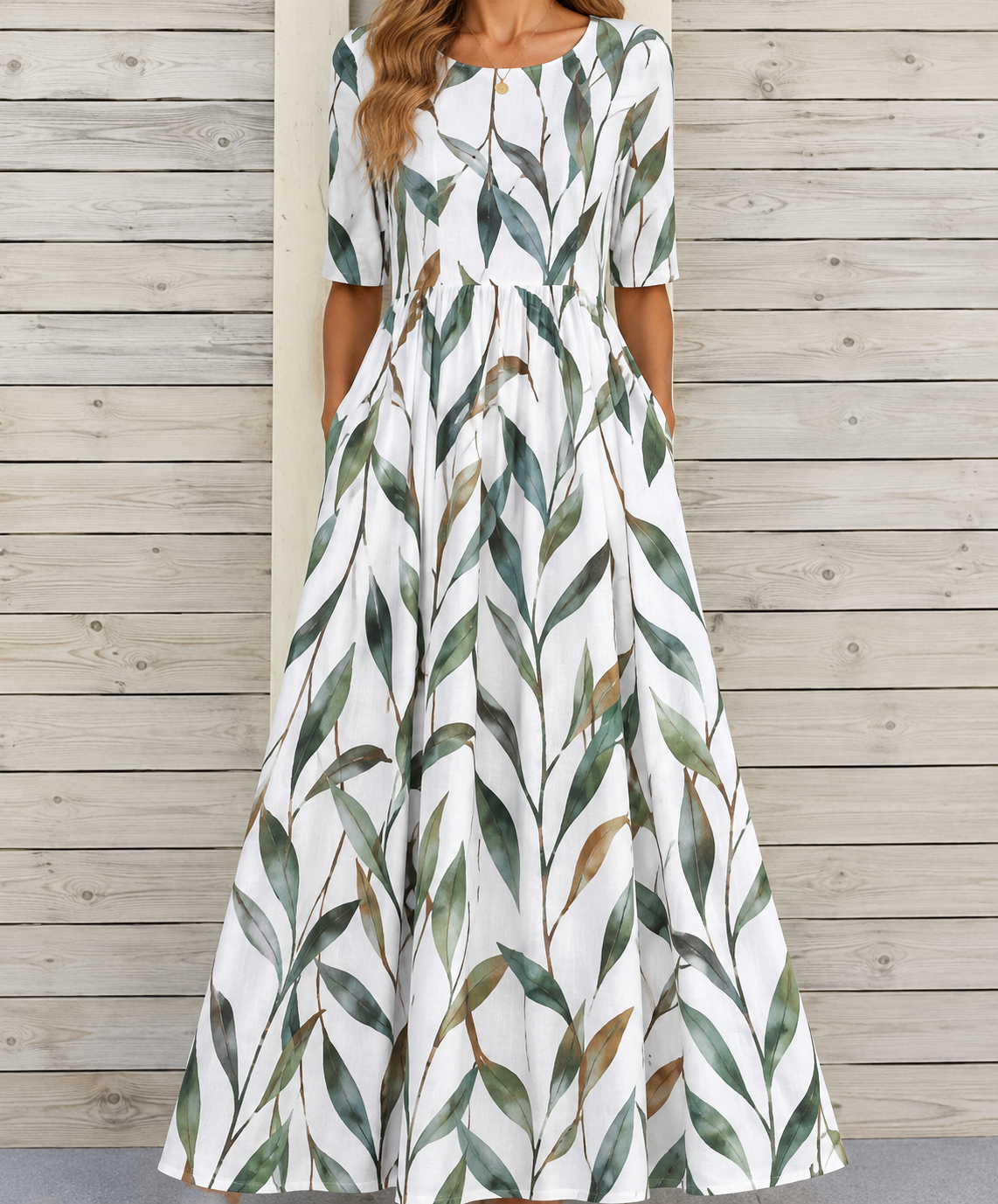 Ophelia | Women's Printed Floral Midi Dress