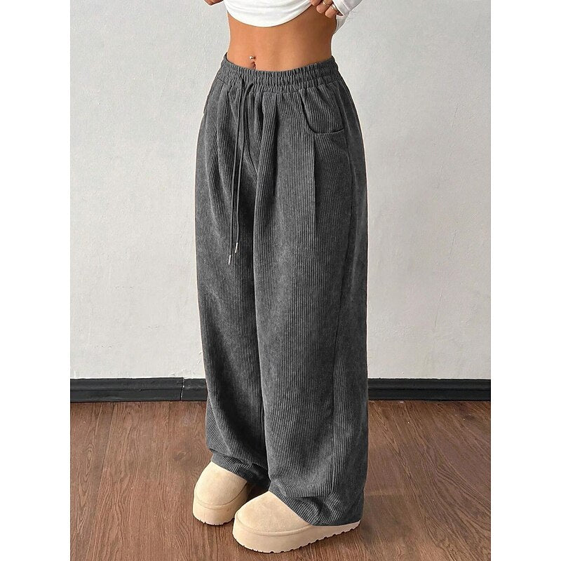 Erin | Women's Relaxed Wide-Leg High-Waist Trousers