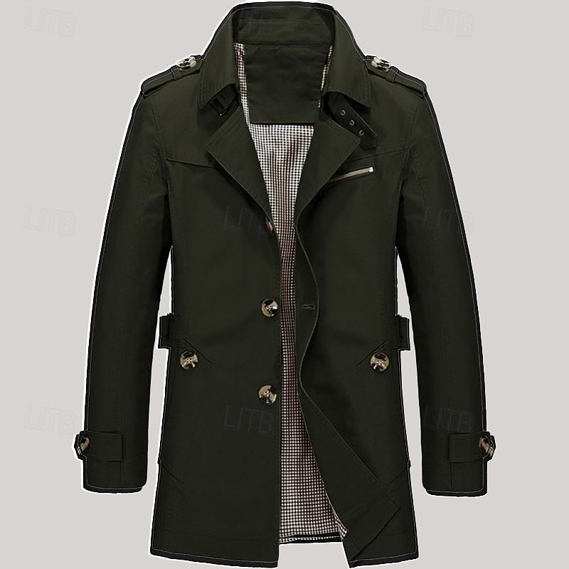 Winston | Men's Tailored Single-Breasted Trench Coat