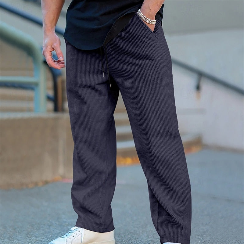 Dylan | Men's Relaxed Ribbed Trousers