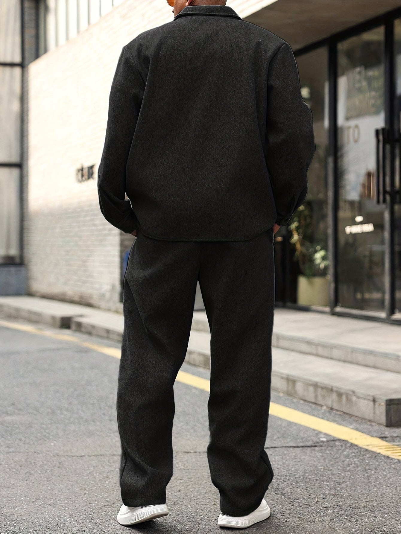 Men's Two Piece Set Zip Front Regular Fit
