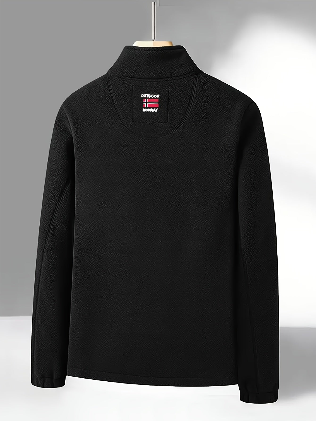 Julius / Men’s Fleece Zip Jacket with High Collar