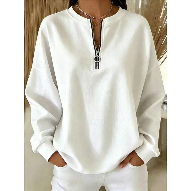 Alice | Women's Relaxed Half-Zip Sweatshirt