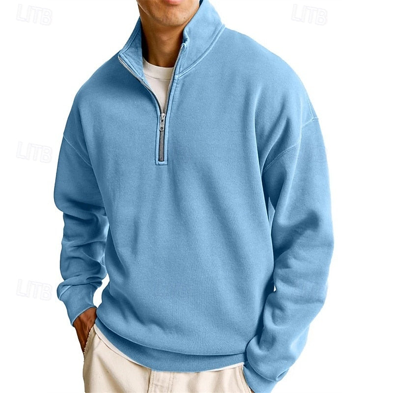 Marius | Men's Quarter-Zip Stand-Collar Sweatshirt
