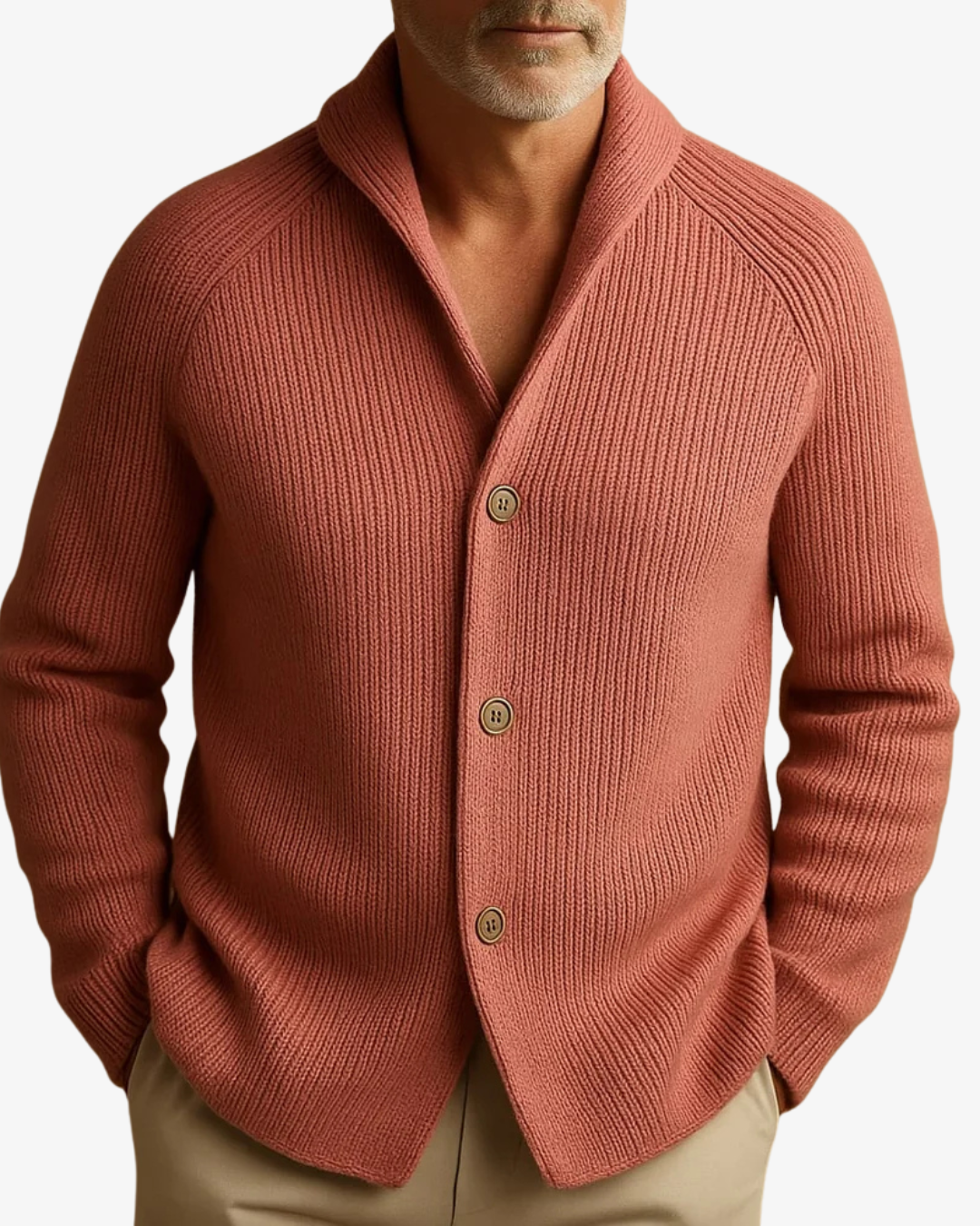 Hector | Men's Tailored Button-Front Knit Cardigan