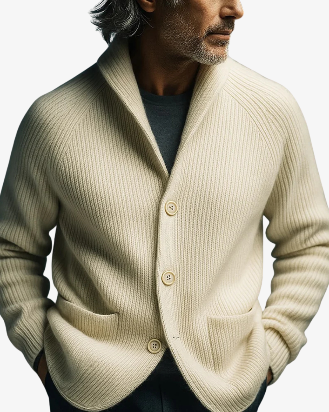 Hector | Men's Tailored Button-Front Knit Cardigan