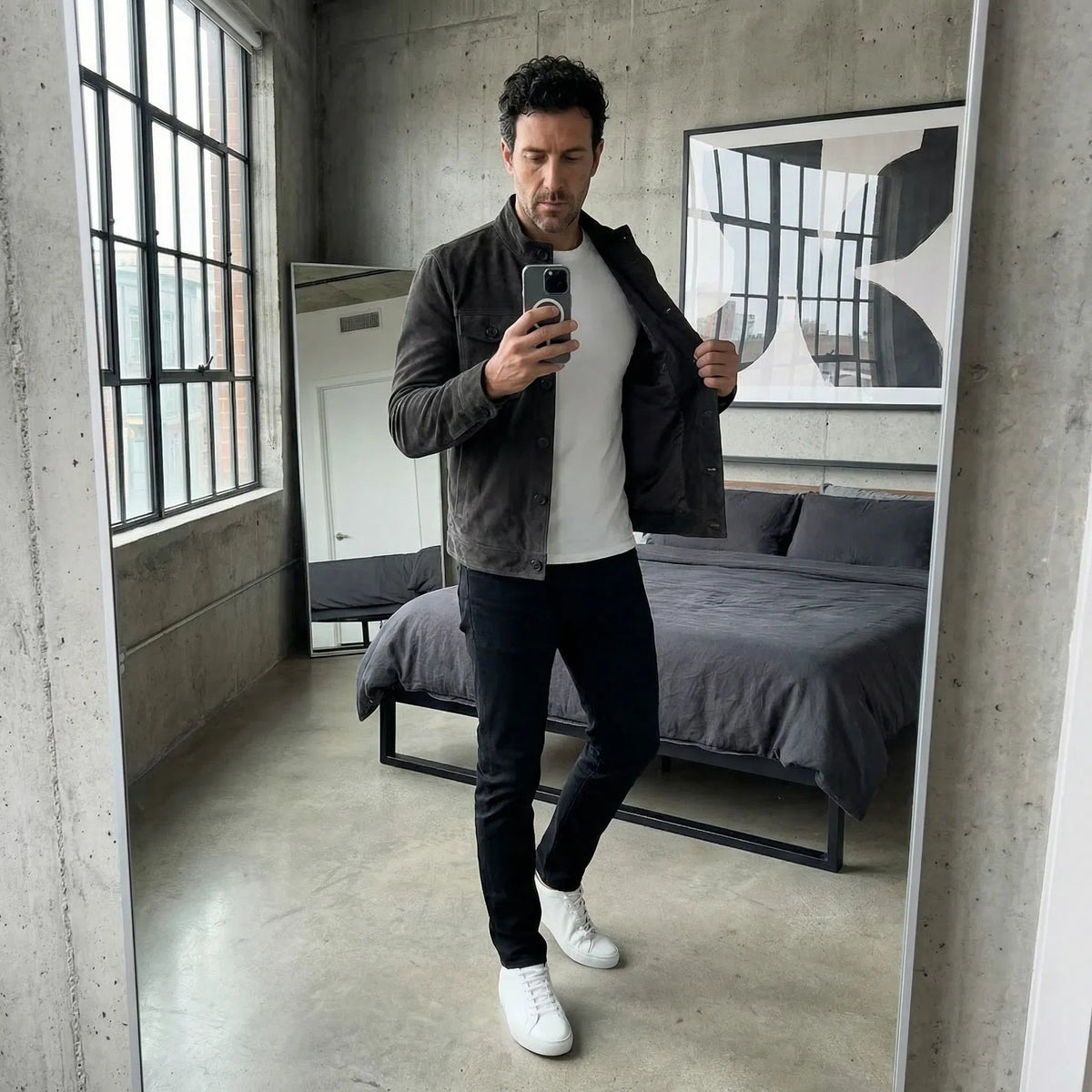 Alaric | Men's Classic Pocket Suede Jacket