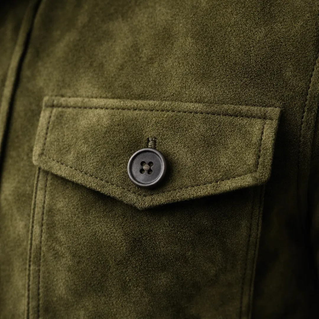 Alaric | Men's Classic Pocket Suede Jacket