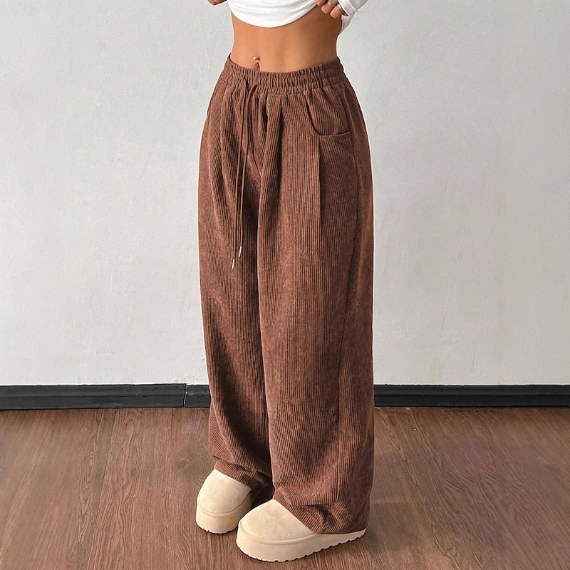 Erin | Women's Relaxed Wide-Leg High-Waist Trousers