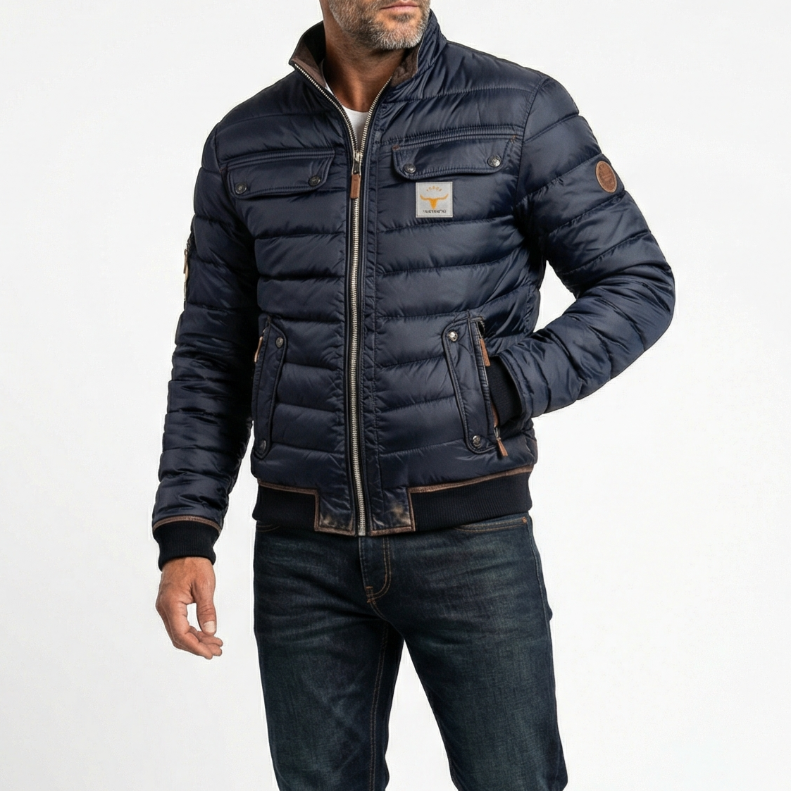 Torin | Men's Quilted Stand-Collar Jacket - image 4