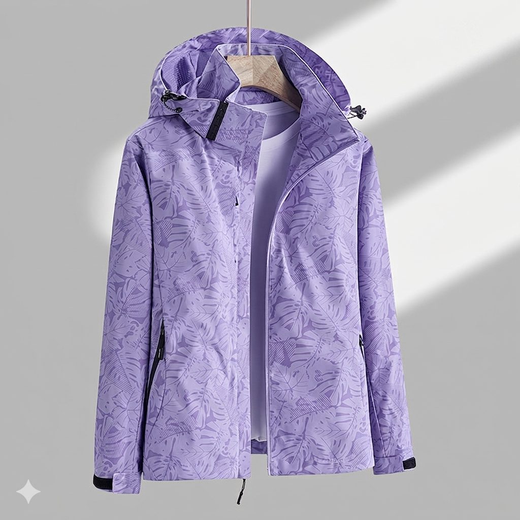 Women's Hooded Softshell Jacket with Zip Pockets
