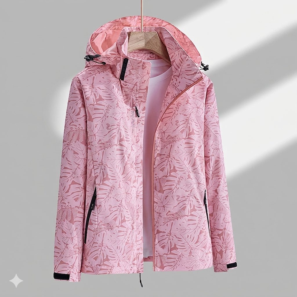Women's Hooded Softshell Jacket with Zip Pockets