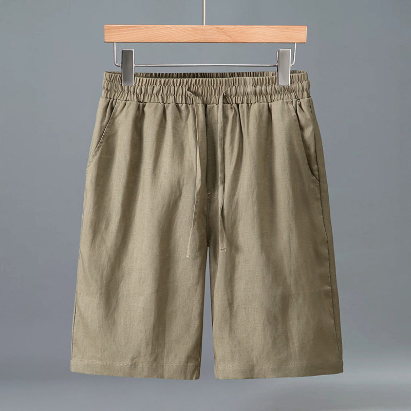Damien | Men's Drawstring Linen Chino Shorts