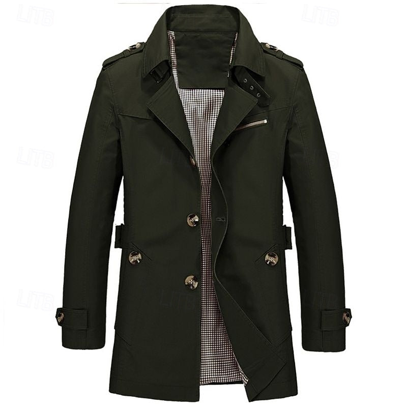 Winston | Men's Tailored Single-Breasted Trench Coat