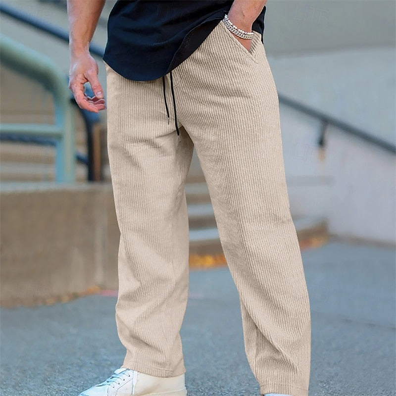 Dylan | Men's Relaxed Ribbed Trousers
