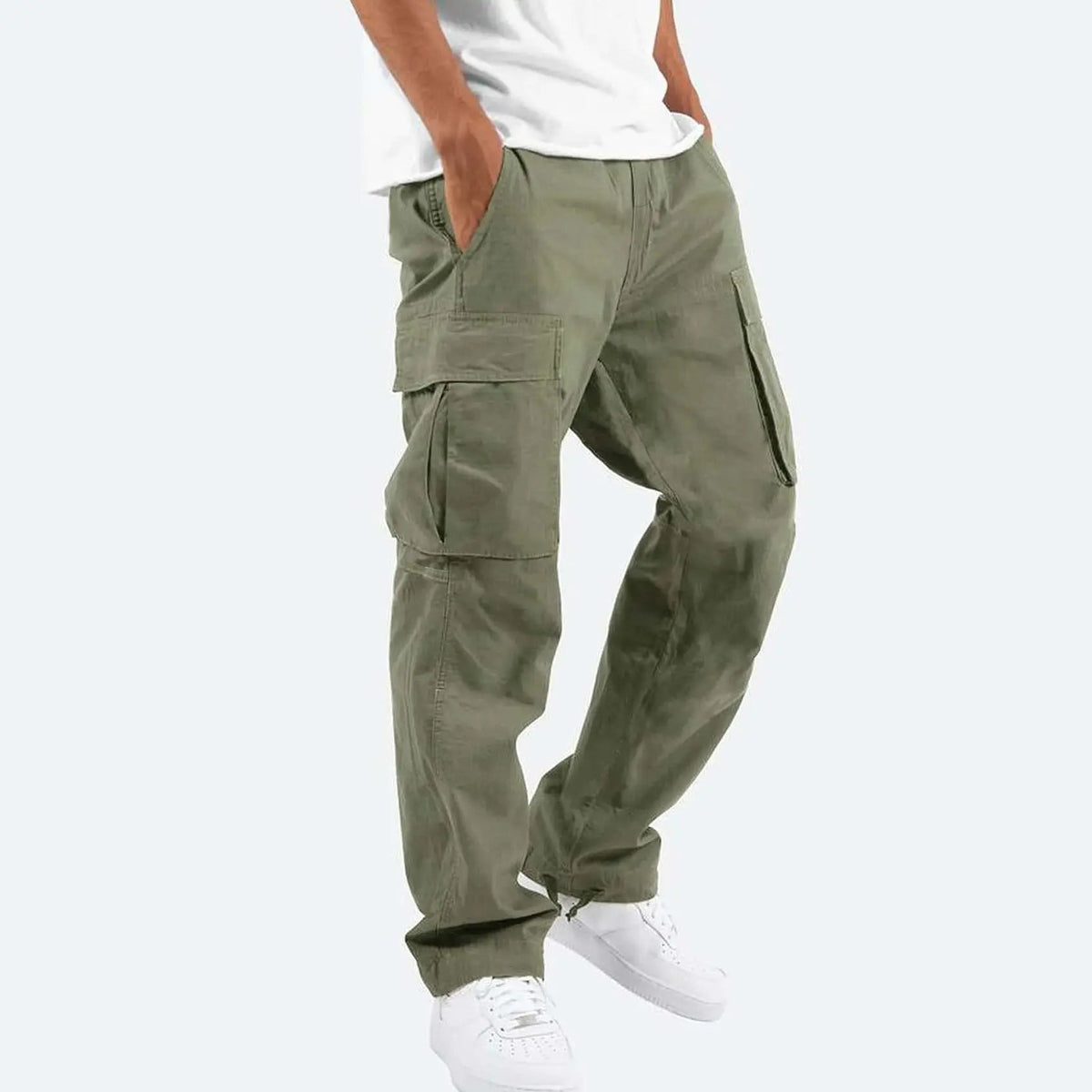Declan | Men's Relaxed-Fit Cargo Trousers with Side Pockets - original photo 4
