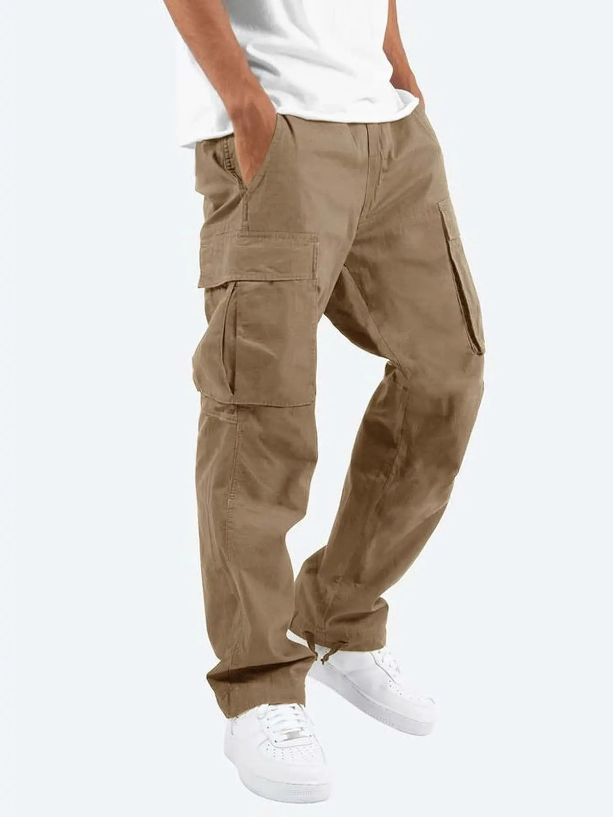 Declan | Men's Relaxed-Fit Cargo Trousers with Side Pockets - original photo 3