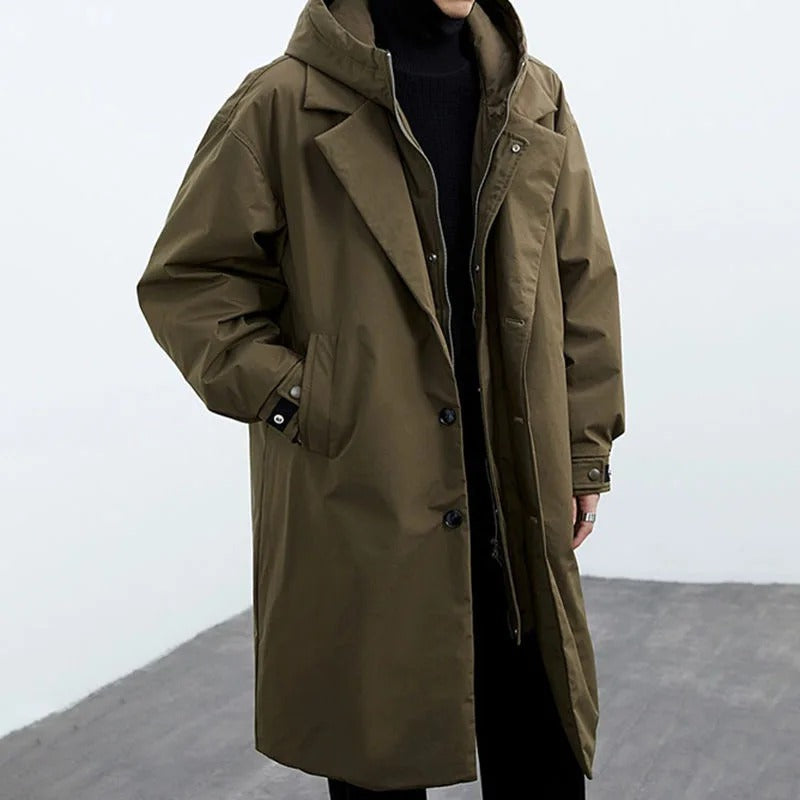 Harrison | Men's Longline Hooded Casual Coat original product image 1