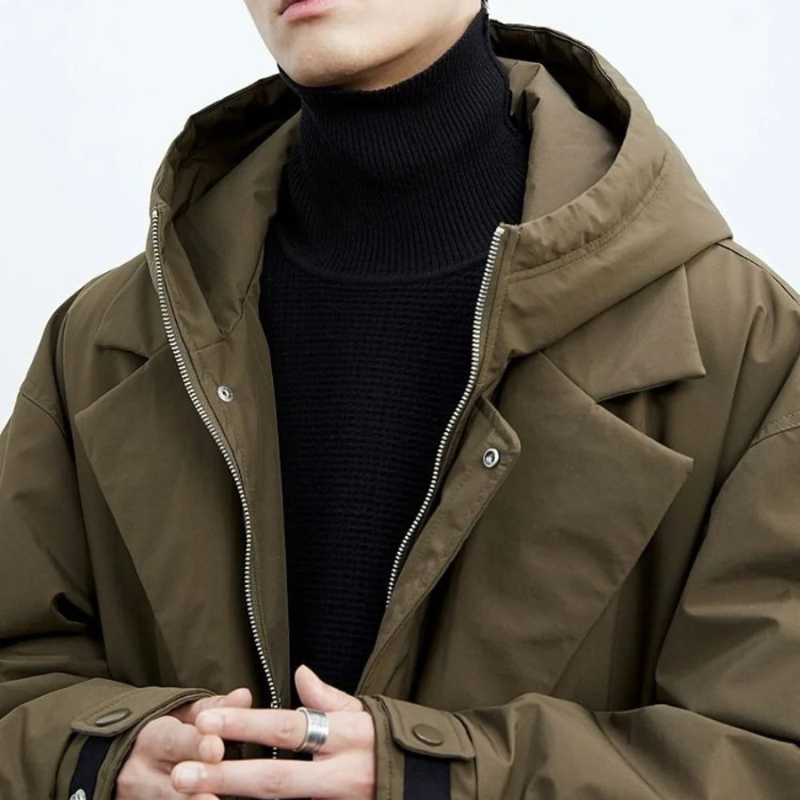 Harrison | Men's Longline Hooded Casual Coat original product image 2