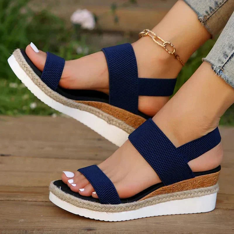 Women's Sandal Elastic Strap Platform Lightweight