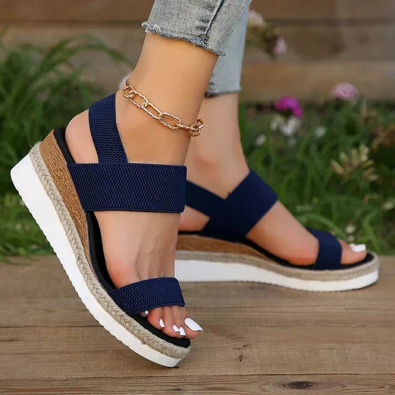 Women's Sandal Elastic Strap Platform Lightweight
