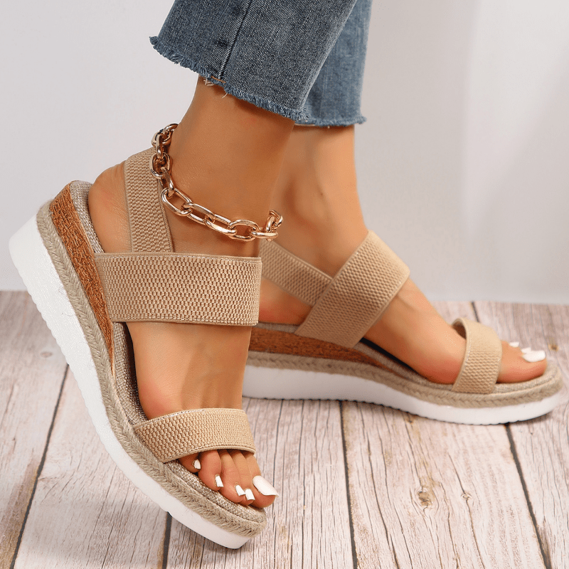 Women's Sandal Elastic Strap Platform Lightweight