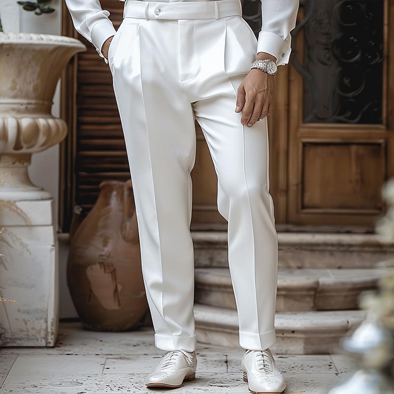 Edmund | Men's Tailored Straight-Leg Trousers