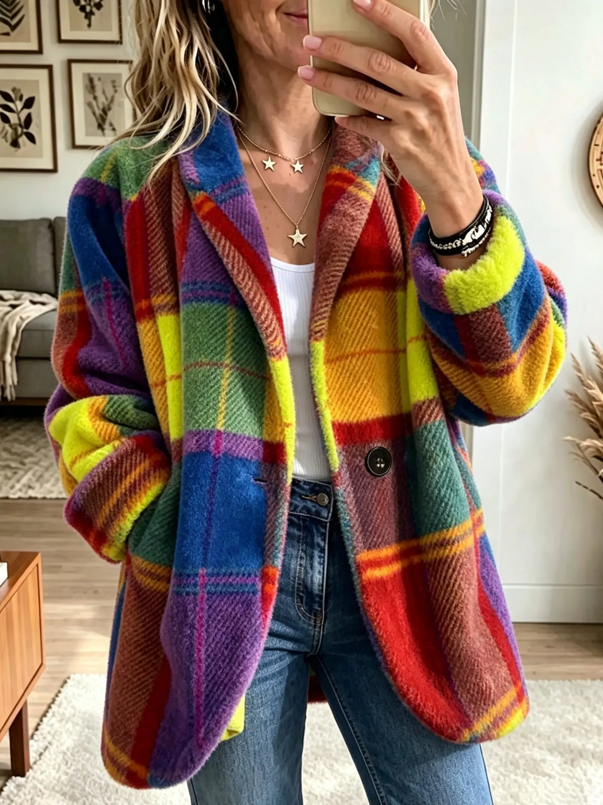 Harriet | Women's Checked Statement Jacket