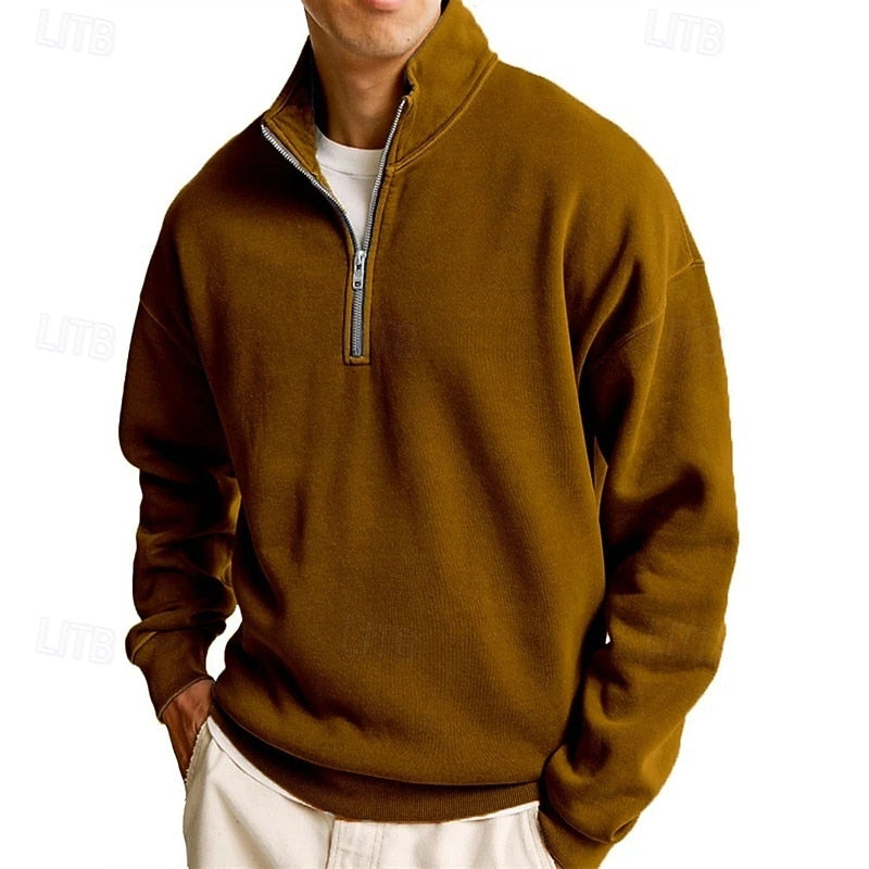Marius | Men's Quarter-Zip Stand-Collar Sweatshirt