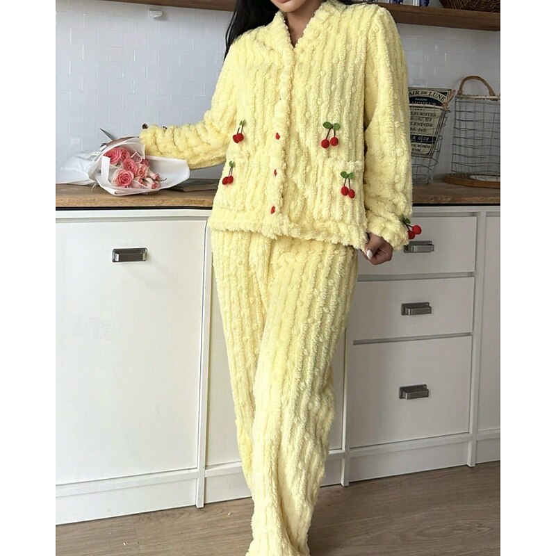 Ivy | Women's Cherry Two-Piece Lounge Set