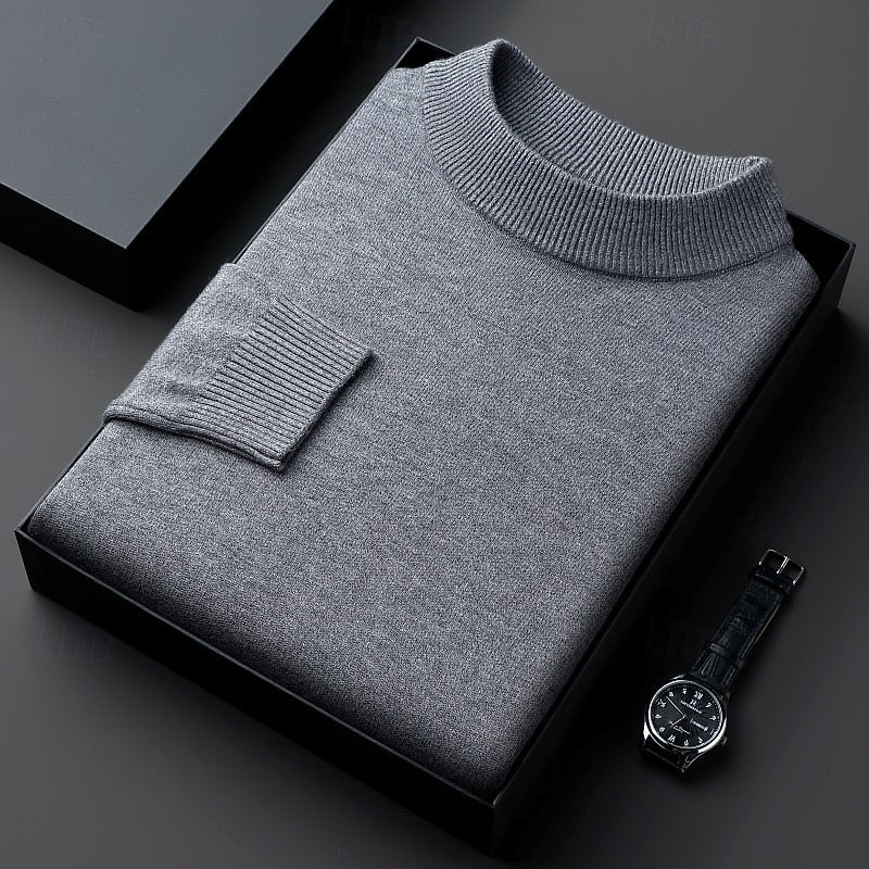 Eamon | Men's Ribbed High-Neck Jumper