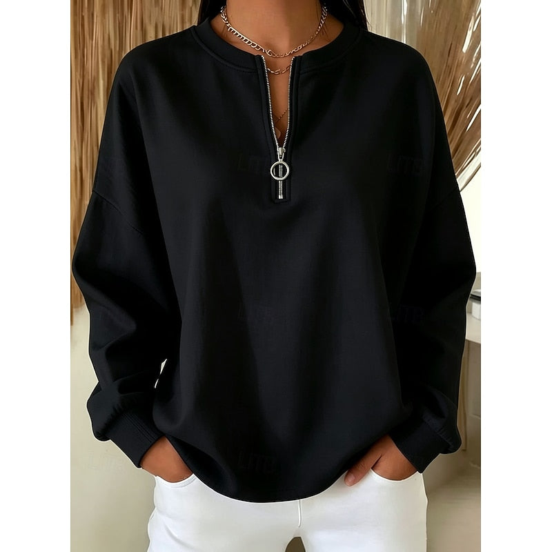 Alice | Women's Relaxed Half-Zip Sweatshirt
