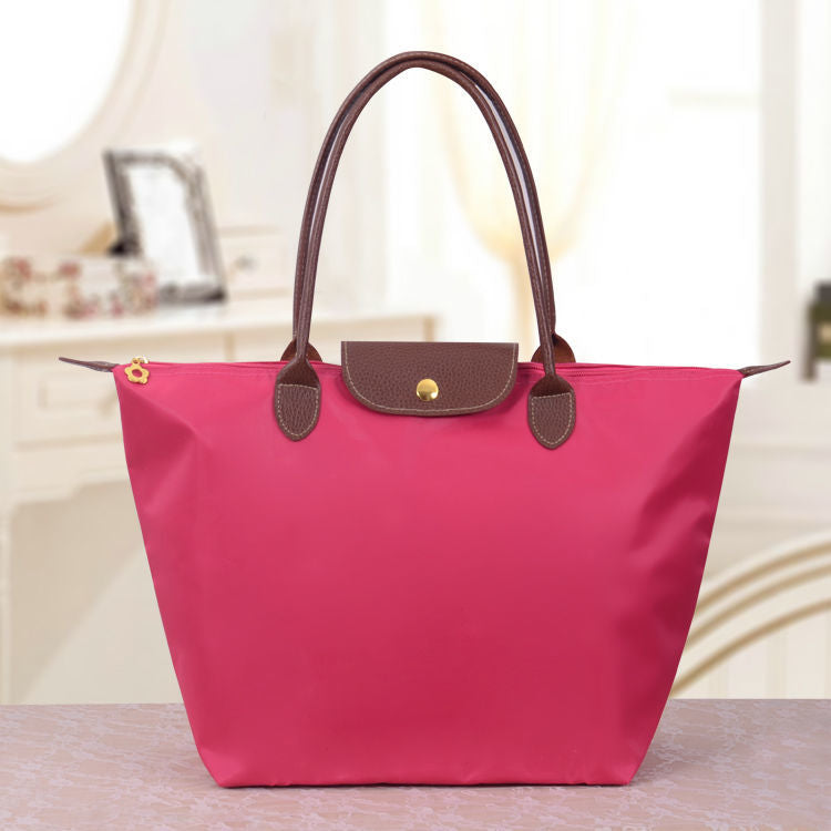 Women's Shoulder Bag Nylon Structured Tote Handles